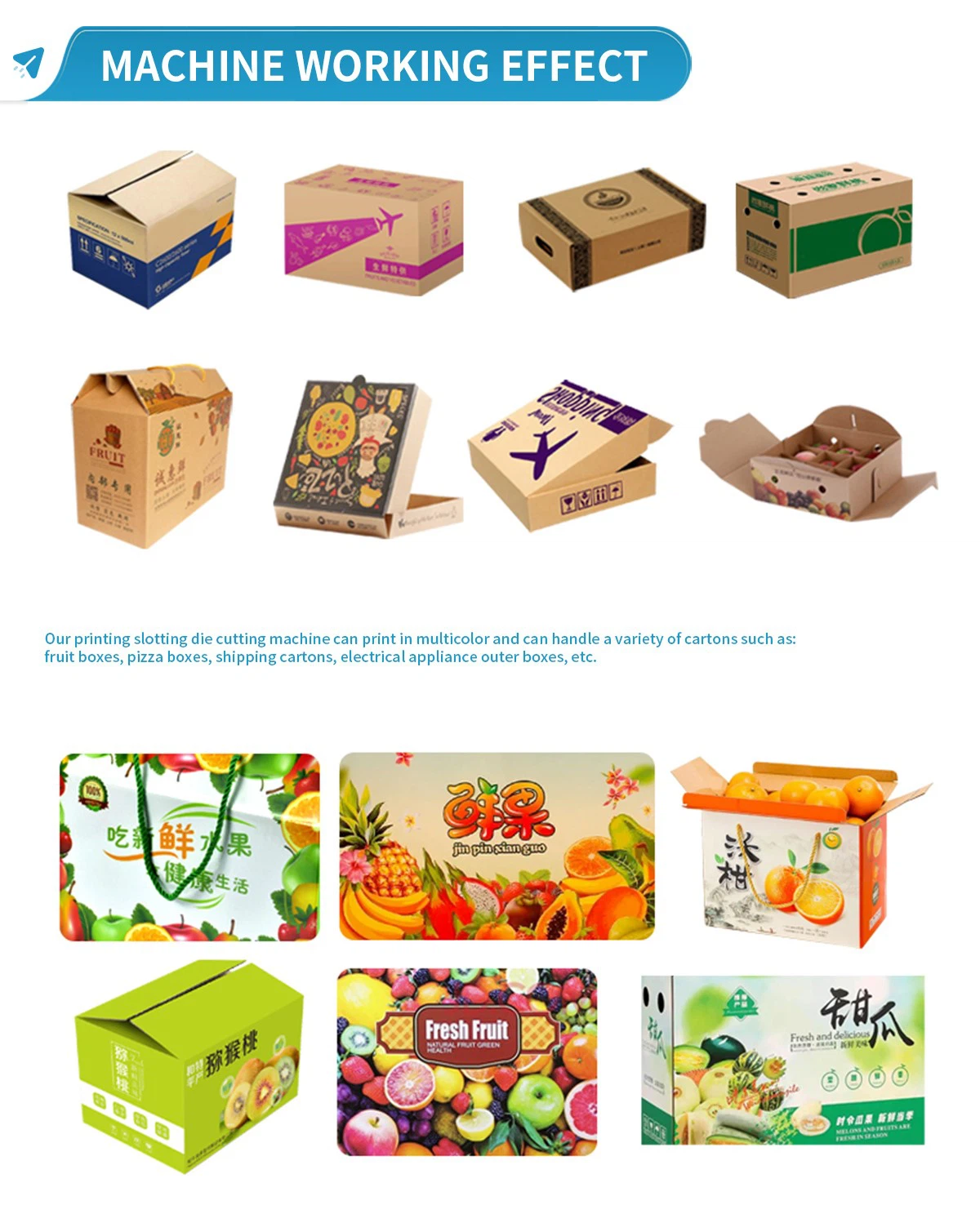 Automatic carton printing slotting die cutting machine Automatic carton printing slotting die cutting machine